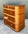 Vintage Deco Stacked Rattan Tall Chest of Drawers For Sale - Image 10 of 12