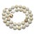 Vintage Qing Dynasty Jade Bead Necklace With 14k Gold Clasp, 18" For Sale