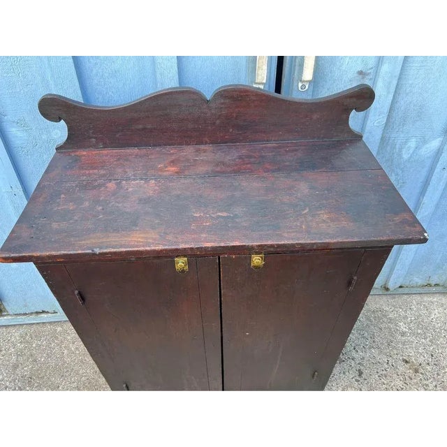 Farmhouse Antique Country Mahogany Stained Cabinet, 19th Century For Sale - Image 3 of 12
