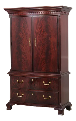 Thomasville Flame Mahogany Armoire Cabinet