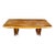 Mid-Century Lou Hodge Style Solid Oak Rounded Edge Coffee Table For Sale