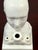 White 19th Century Staffordshire Creamware Phrenology Head Inkwell, Stamped “55” For Sale - Image 8 of 13