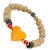Yellow Murano Glass Yellow Heart Gold Hematite Stone Beaded Bracelet For Sale - Image 8 of 10