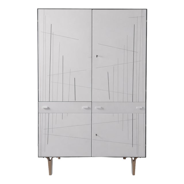 Vintage Wardrobe in Ash by Francisek Mezulanik, 1970s For Sale