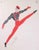The dancer is a modern artwork realized in 1970s by erté (romain de tirtoff). Mixed clored tempera on paper. Hand signed...