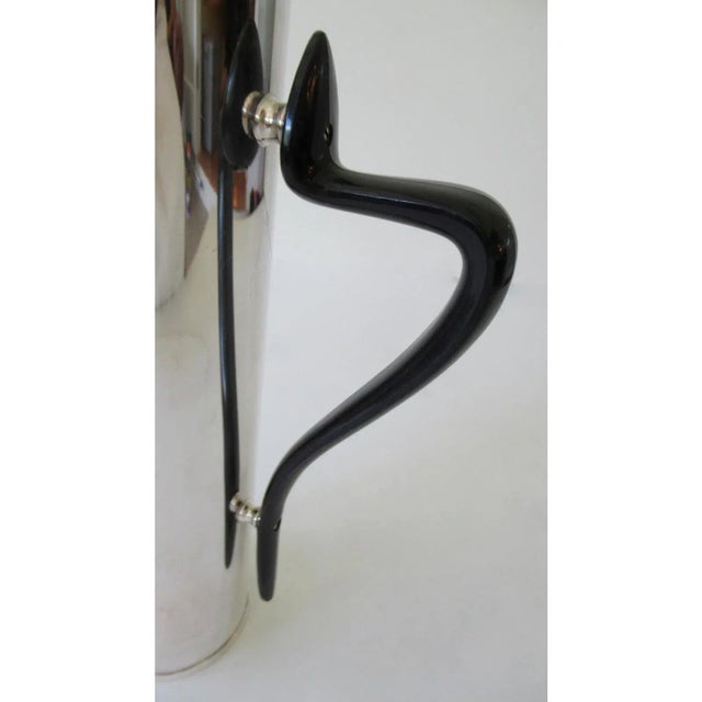 Metal c.1959 Hollywood Regency Era Silver Plate Cocktail Pitcher/Carafe by Gorham Silversmith Co.(Mfr.), by Donald H. Colflesh(Designer) For Sale - Image 7 of 13