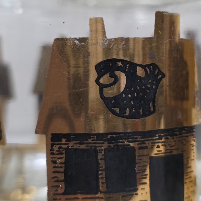 Couroc of Monterey Fish Motif Serving Tray + 8 Rocks Glasses Barware Set, C. 1960 For Sale - Image 13 of 18