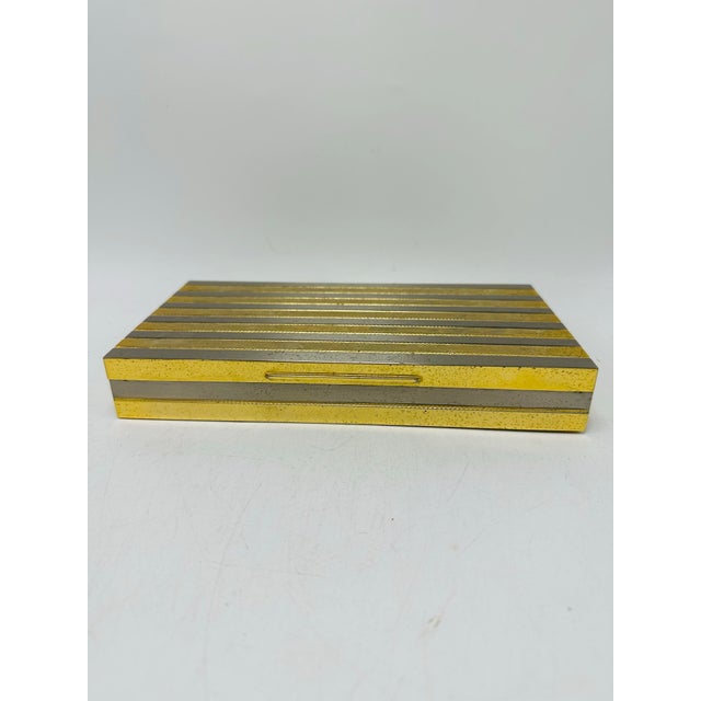 Vintage Italian Gold Metal Trinket Box For Sale In Charleston - Image 6 of 6
