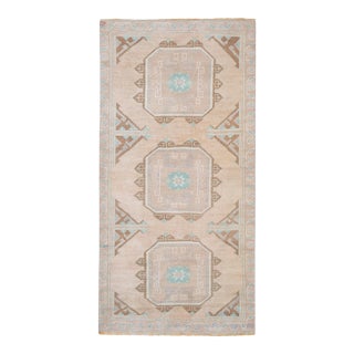 Vintage Soft Pink Turkish Small Rug Mat For Sale