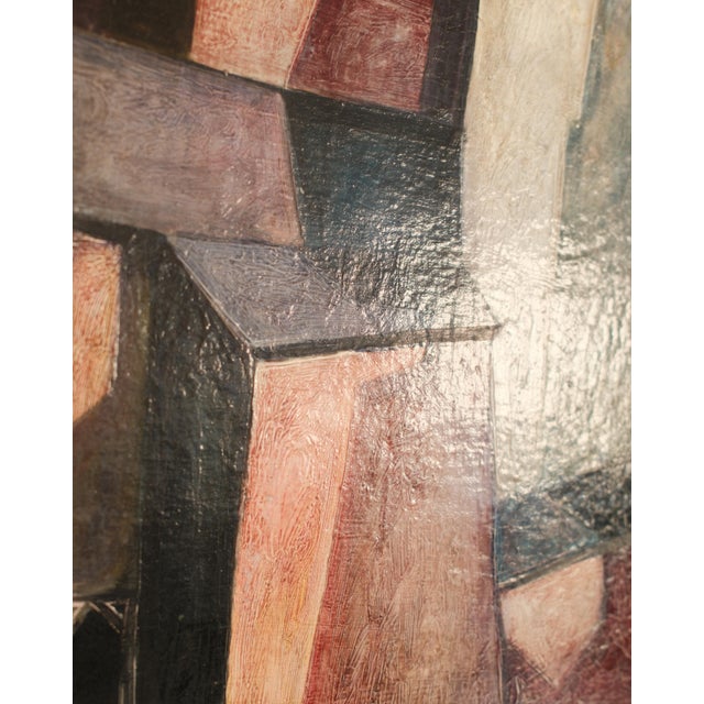 Lutz Voigtmann, House Ensemble, 1960s, Oil on Canvas For Sale - Image 6 of 7
