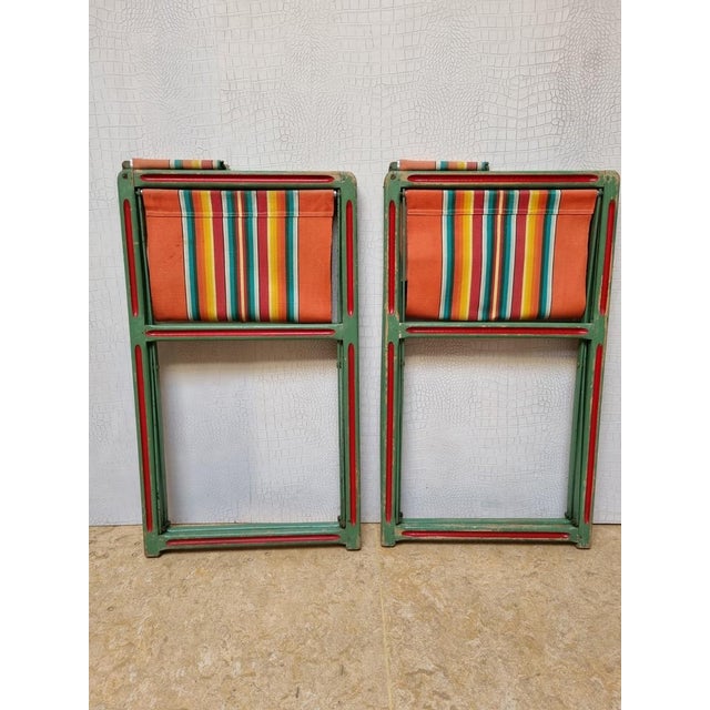 Vintage Folding Chairs by Table Auto B.P. Paris, 1950s, Set of 2 For Sale - Image 16 of 18