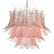 Modernist Hand-Blown Smoked Rose Murano Glass 3-Tier Reeded Feather Chandelier For Sale - Image 10 of 18