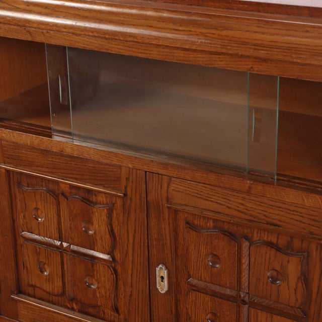 Art Deco French Oak Server in the Manner of Charles Dudouyt, C. 1940 For Sale - Image 3 of 6