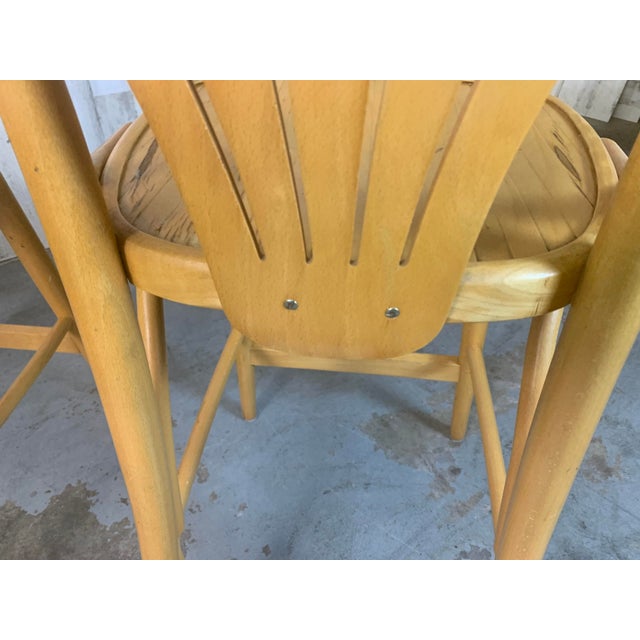 Wood Vintage Radomsko ZMG Polish Bentwood Bar Stool Chairs For Sale - Image 7 of 10