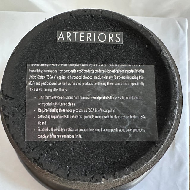 2010s Arteriors Home Modern Abstract Mahoun Centerpiece in Graphite For Sale - Image 5 of 5