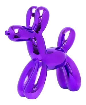 Interior Illusions Plus Purple Ceramic Dog Piggy Bank - 12" tall