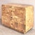 Postmodern Three-Drawer Waterfall Dresser With Faux Burlwood Laminate Veneer For Sale - Image 4 of 15