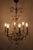 Chandelier with Clear Crystal Pendants and Champagne Smoky Glass For Sale - Image 16 of 18