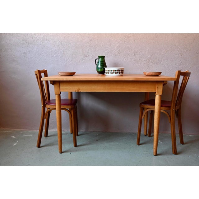 Scandinavian Bistro Table in Light Wood, 1960s For Sale - Image 17 of 17