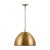 Visual Comfort Thomas O'Brien by Visual Comfort Studio Robbie 1-Light Extra Large Pendant in Burnished Brass For Sale - Image 4 of 4