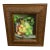 Late 20th Century Still Life Fruit and Wine Small Framed Painting For Sale