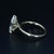 Modern 3ct Lab-Grown Moval Diamond Solitaire Engagement Ring in 14k Yellow Gold Size 8 For Sale - Image 3 of 8