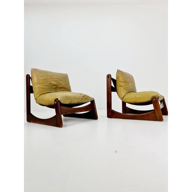 Mid-Century Armchair in Leather and Wood from Straub, Germany, 1960s For Sale - Image 6 of 11