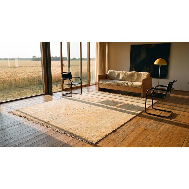 Ivory Truly Beautiful Antique Indian Amritsar Rug With Medallion Design on Soft Color Background Color For Sale - Image 8 of 8