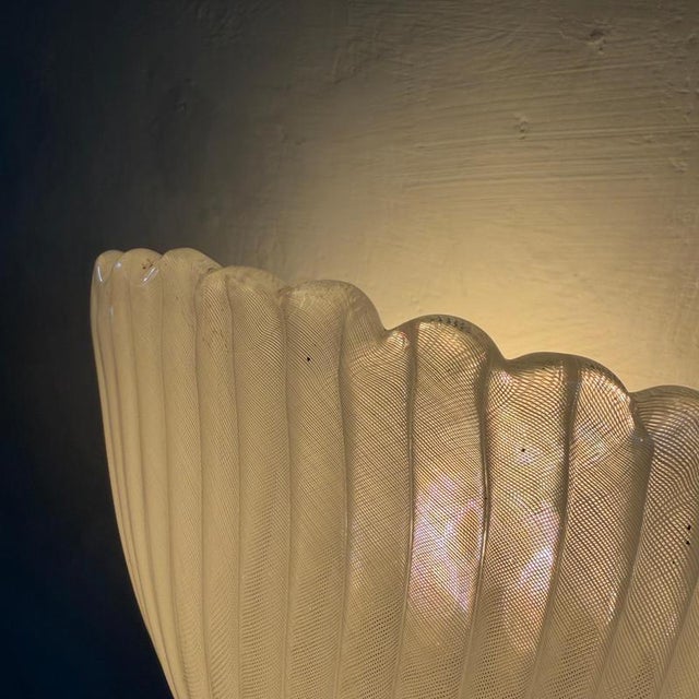 Model 5777 Reticello Wall Sconces attributed to Carlo Scarpa for Venini, 1930s, Set of 2 For Sale - Image 11 of 18