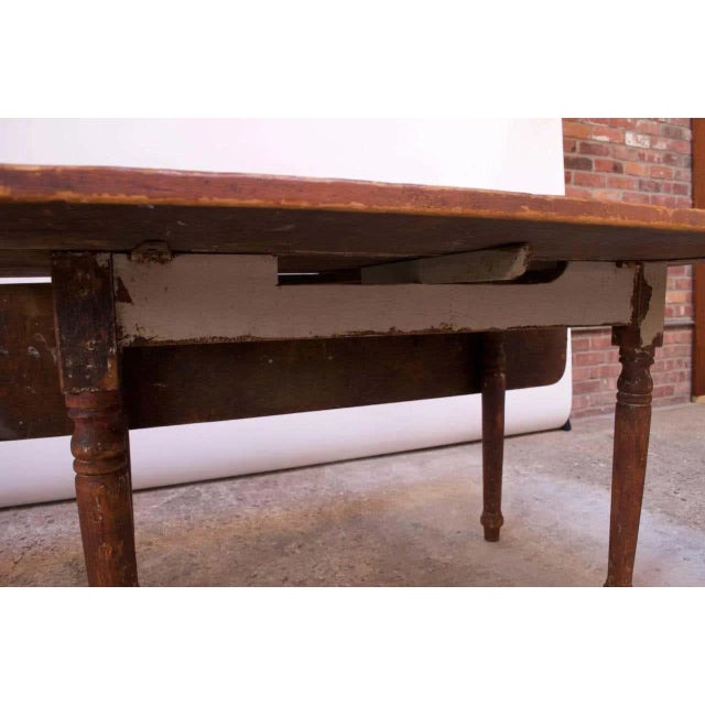 Early 20th Century English Drop-Leaf Farm Table For Sale - Image 12 of 13
