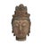 This impressive vintage Asian hand-carved wood Guanine Head features a serene face and stands 9.25" H . It shows minor...
