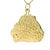 Gold Italian Modernist 14k Gold Handcrafted Sculptural Ram Pendant, Circa 1975 For Sale - Image 8 of 12