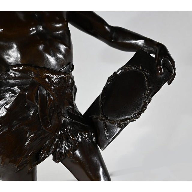 E. Drouot, Allégorie de la Poésie, 1900, Bronze For Sale - Image 10 of 18