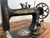 Brown Antique 1903 'New Home' Treadle Sewing Machine Series B in Oak Cabinet Working Condition For Sale - Image 8 of 12
