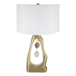 Hollow Curved Decorative Table Lamp For Sale