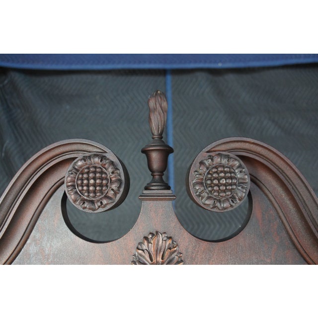 1930s 1930s W. A. Berkey American Chippendale Style Flame Mahogany Corner Cabinet For Sale - Image 5 of 12