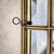 Gothic Revival Bronze Hanging Lantern with Castellated Crown, 1930s For Sale - Image 10 of 12