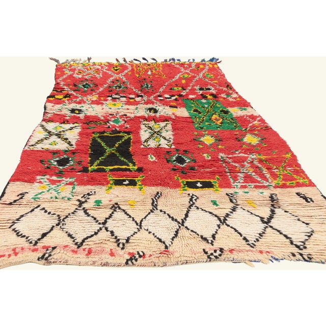 Tribal Vintage Boujad Moroccan Rug, 03'08 X 07'07 For Sale - Image 3 of 10