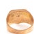 Metal Vintage Art Deco Heraldic Ring 14k Rose Gold Enamel Band Family Crest Signet, Size 8.5 For Sale - Image 7 of 7
