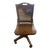 Mid Century Cane Back Swivel Office Desk Chair For Sale