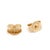 Modern Oval Opal Stud Earrings, 18k Yellow Gold, Length 9.2 Mm For Sale - Image 3 of 3