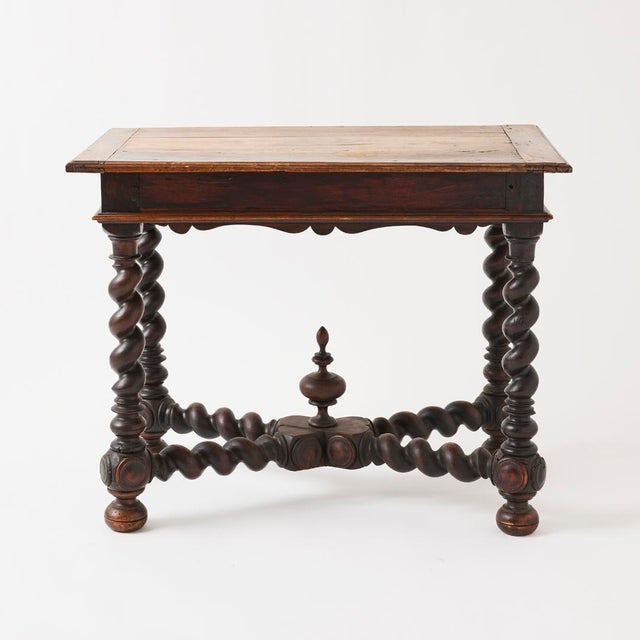 Antique French Barley Twist Table, 18th Century For Sale - Image 10 of 15