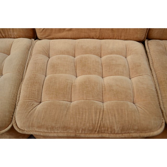 Vintage Champagne Modular Sofas, 1970s, Set of 7 For Sale - Image 16 of 18