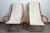 Pair of folding deck chairs from the 1960s, often attributed to the manufacturer Vivai del Sud. Bent bamboo frame, brass...