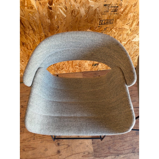 Pair of Bludot of Racer Counter Stools in Marine Tait For Sale - Image 14 of 15