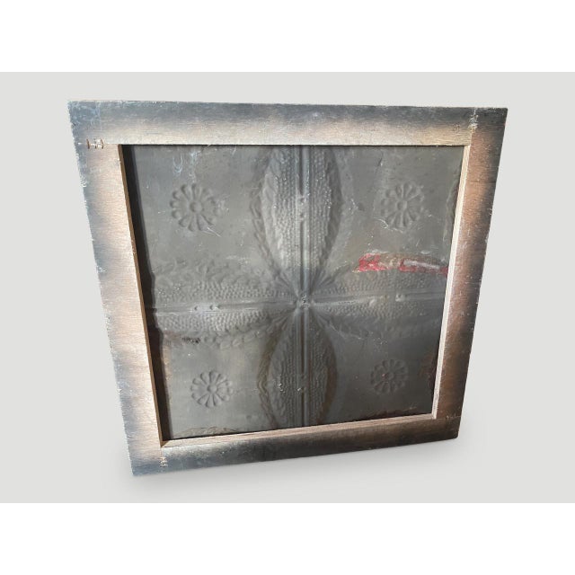 Antique Tin Ceiling Remnant For Sale - Image 4 of 5