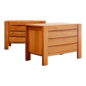 1970s Maison Regain | Elmwood Chests - Set of 2
