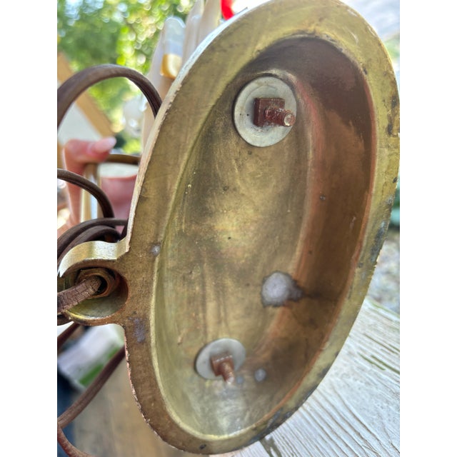 Vintage Art Deco White Gold Porcelain Horse Sculpture Lamp For Sale In Louisville - Image 6 of 12