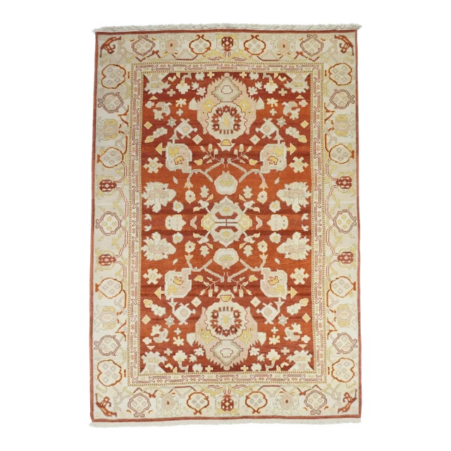 Oushak Rug 6' X 9' For Sale