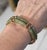 Late 20th Century 14k Gold Green Jade Link Bracelet Good Fortune 7 1/8" Long For Sale - Image 17 of 18